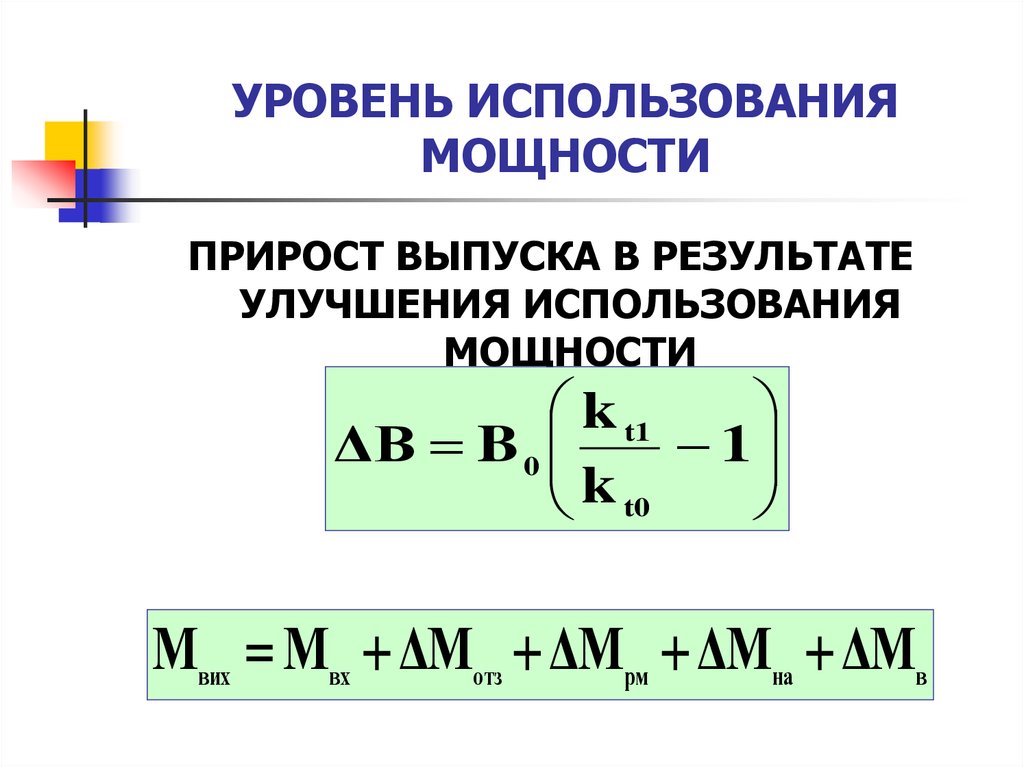 Выбор производственной мощности