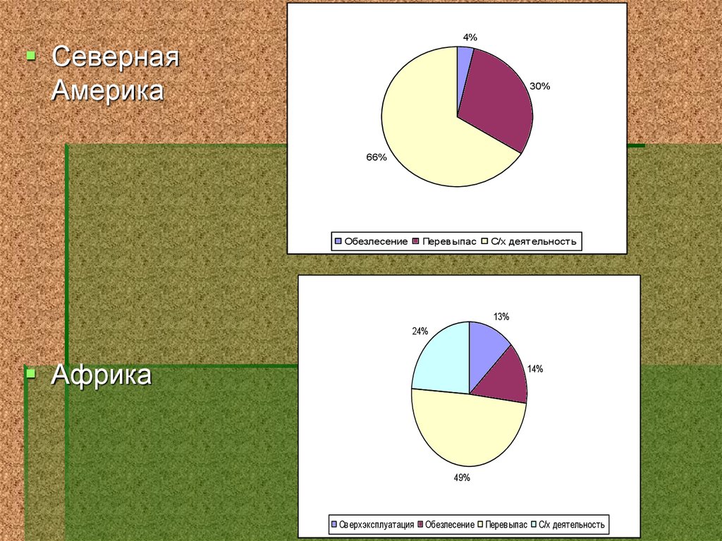 Причины ухудшения земель в различных регионах мира