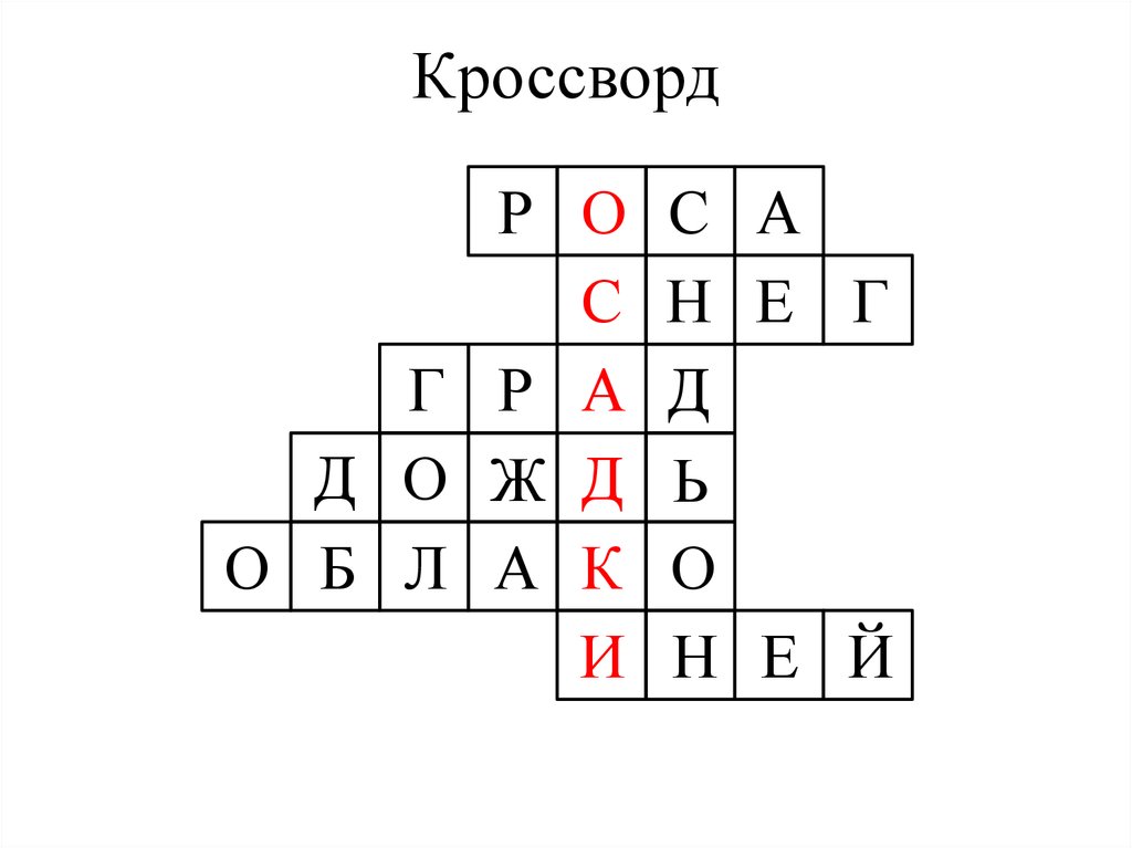 Кроссворд