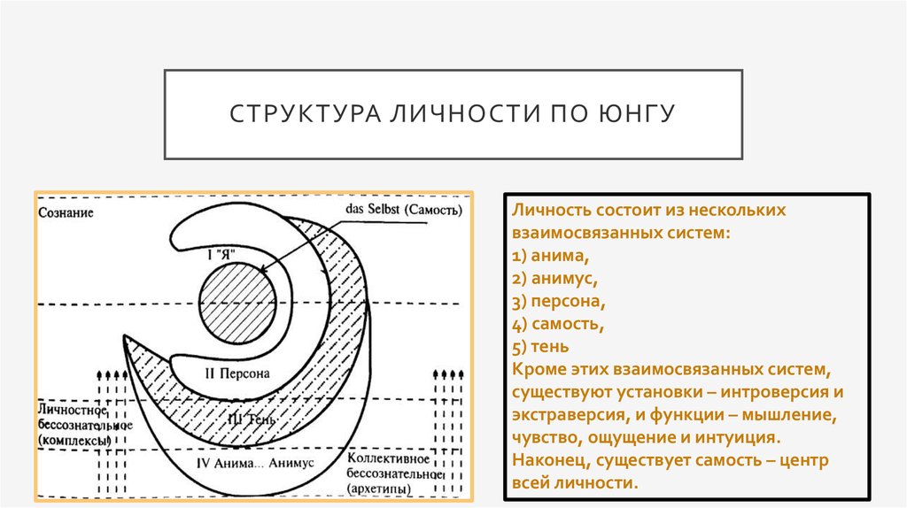 Уровни юнга. Юнг схема бессознательное Самость. Теория личности Юнга схема. Структура личности по Юнгу. Аналитическая психология к.г. Юнга. Структура личности Юнг персона.