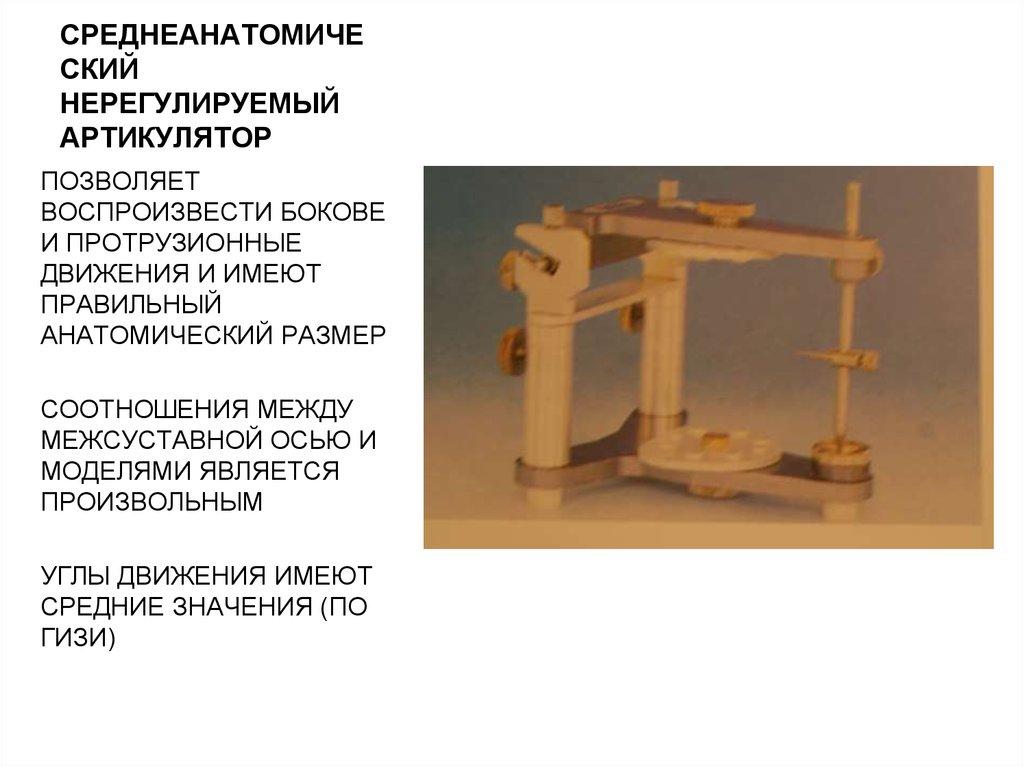 Окклюдатор и артикулятор презентация