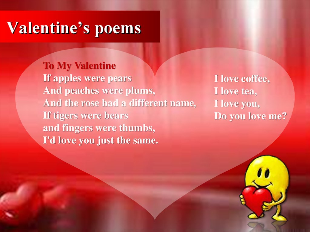 Valentine’s poems