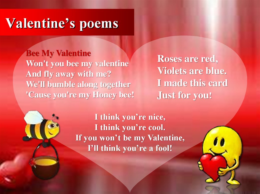Valentine’s poems