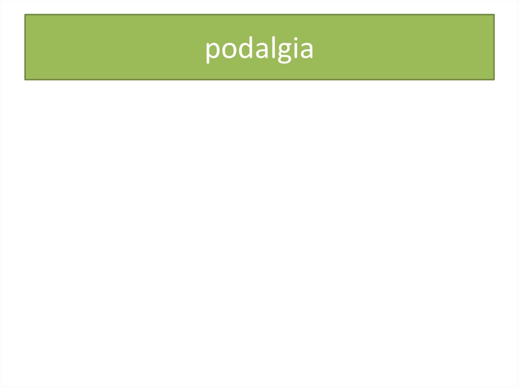 podalgia