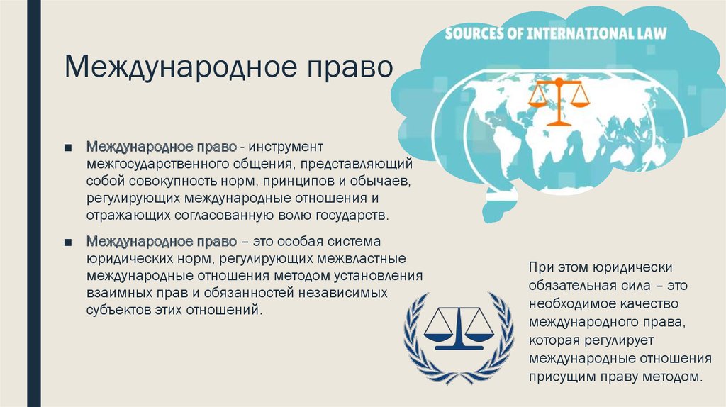 Международные юридические вопросы. Международное право. Международное право как особая система юридических норм.