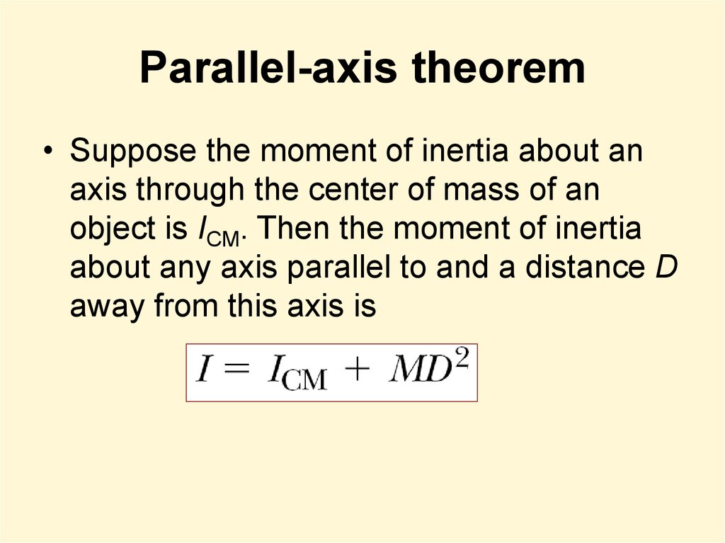 Parallel-axis theorem