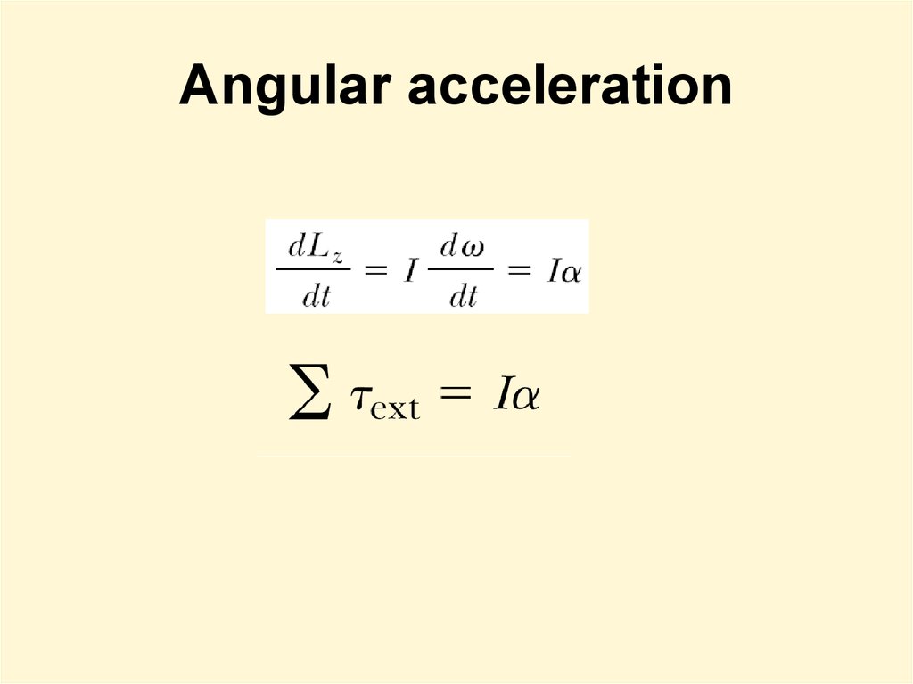 Angular acceleration