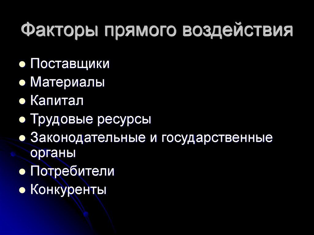 Прямой фактор. Факторы прямого воздействия. К факторам прямого воздействия относятся. Охарактеризуйте факторы прямого воздействия. Факторы прямого влияния.