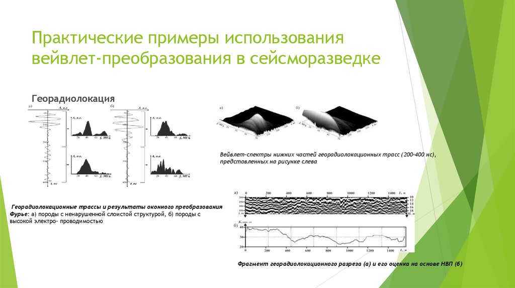 Практические примеры использования вейвлет-преобразования в сейсморазведке