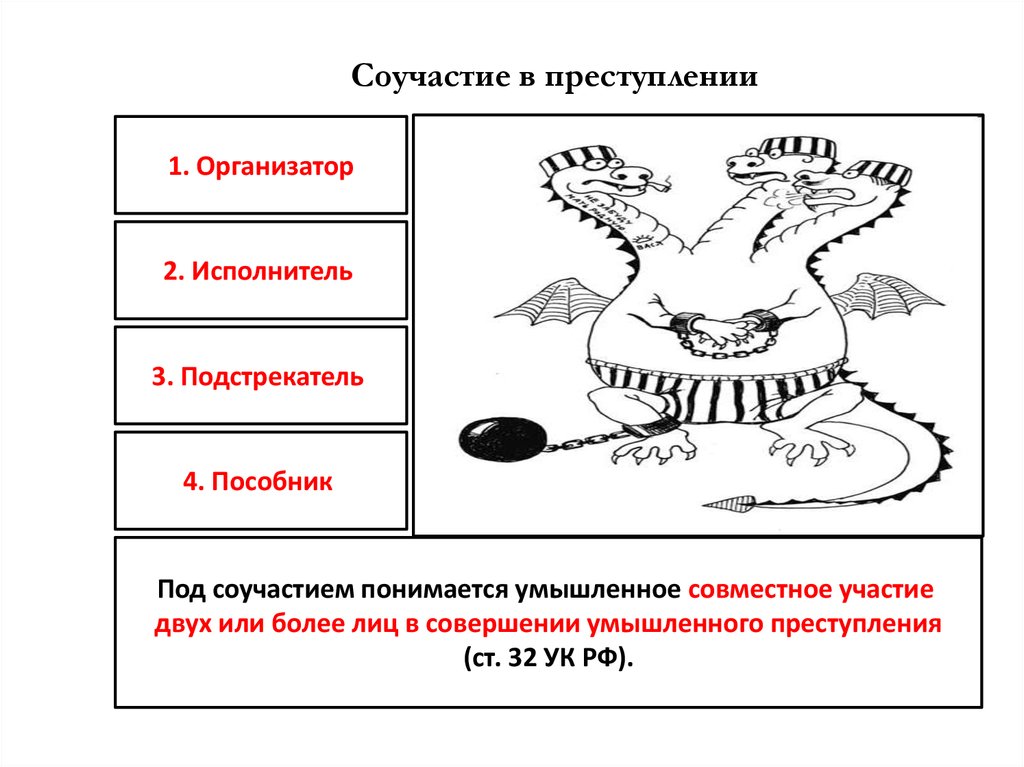 Соучастие и соучастники