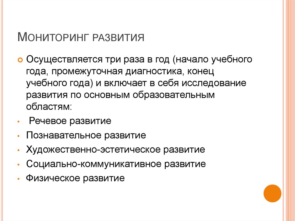 Мониторинг развития