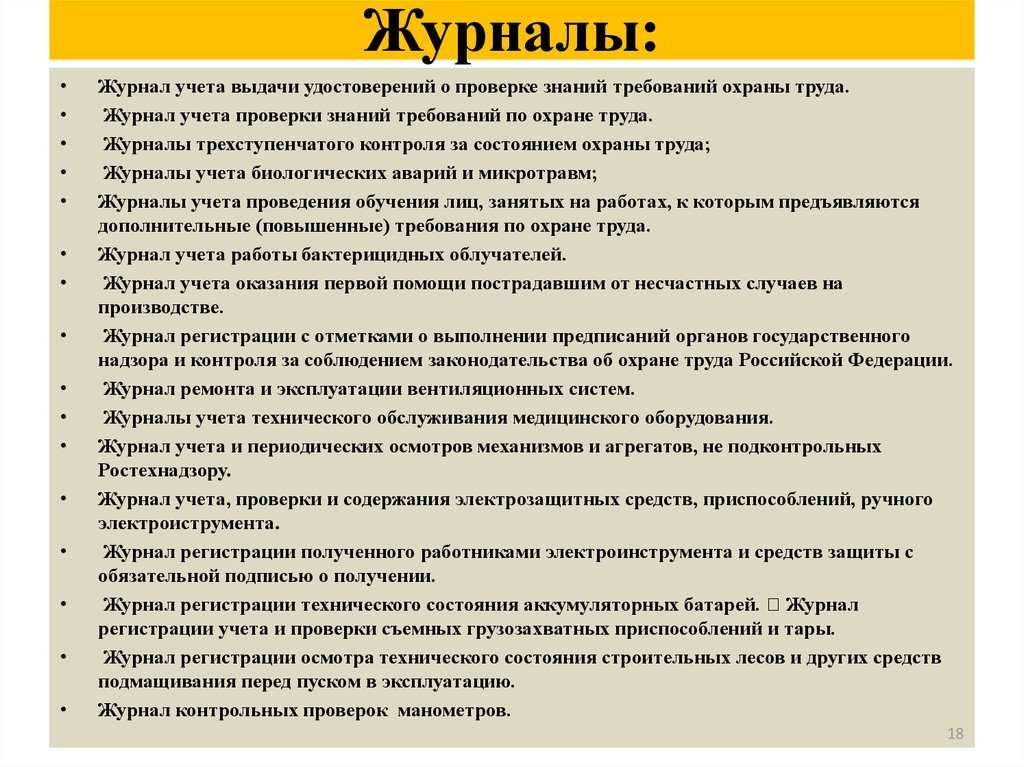 Журнал регистрации и выдачи удостоверений по охране труда образец