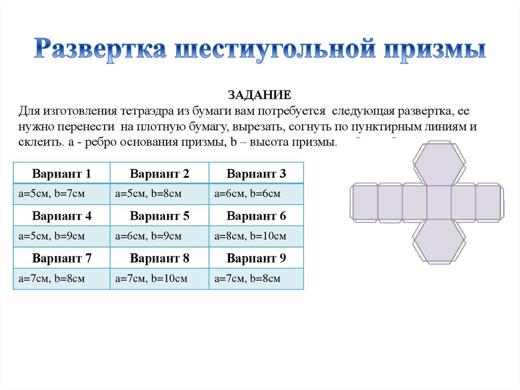 Развертка 7 класс