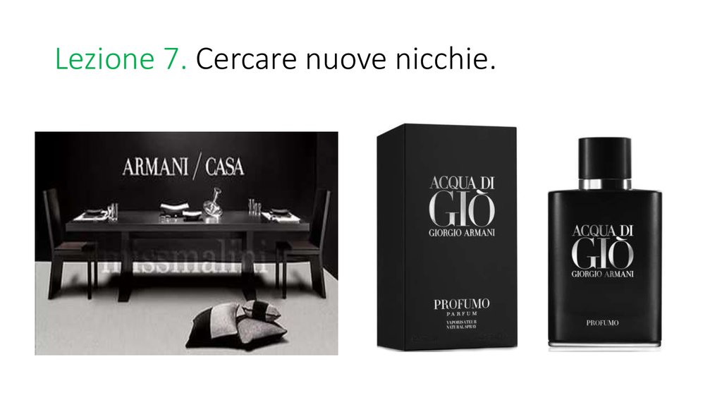 Lezione 7. Cercare nuove nicchie.