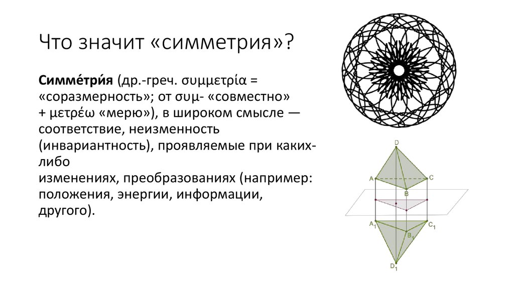 Симметрия в музыке презентация