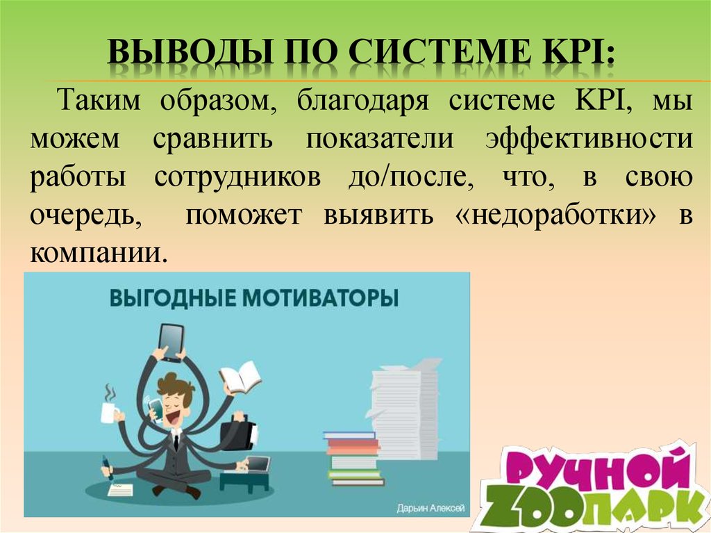 Благодаря образу. Выводы по мечте. Благодаря системе. Кpi. Система крi.