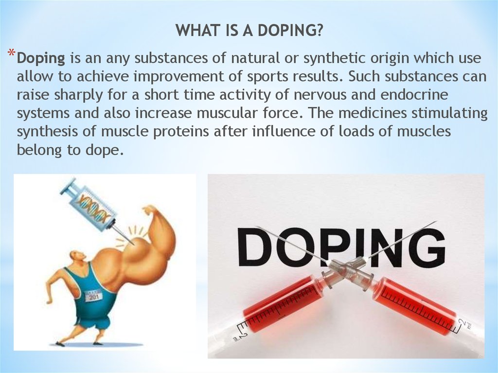 Problem Of Doping In Sport Lecture 7 