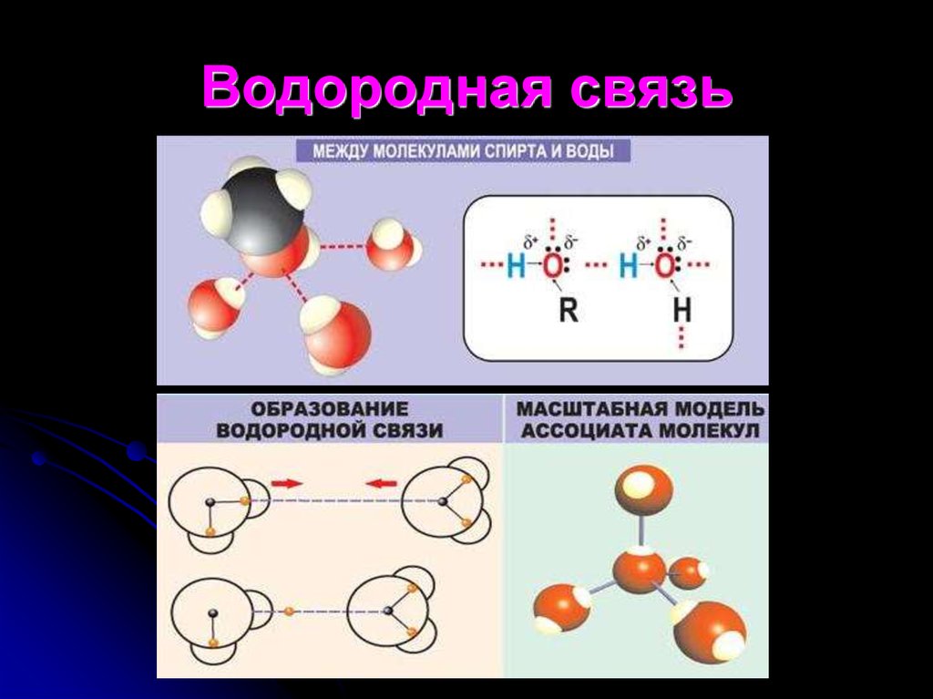 Водородная химическая связь 11 класс презентация