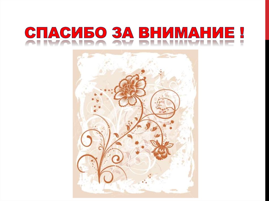 Спасибо за внимание !