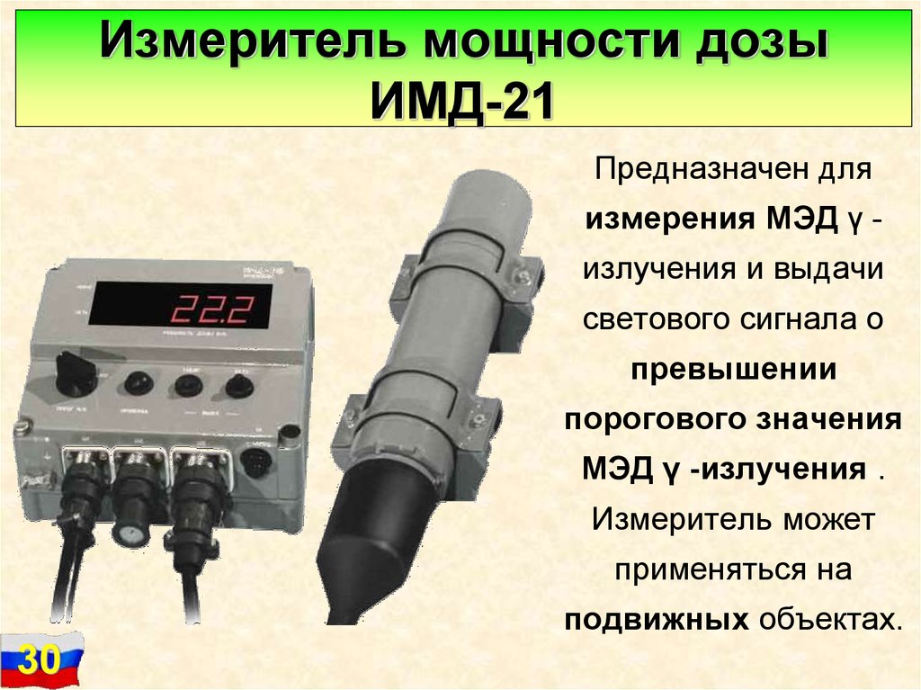 Измерение средней частоты. Дозиметр ИМД-21.