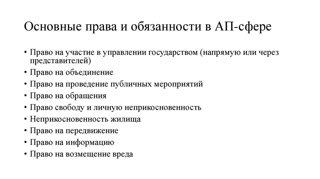 Право на участие в управлении компанией. Права входящие в право на управление государством.