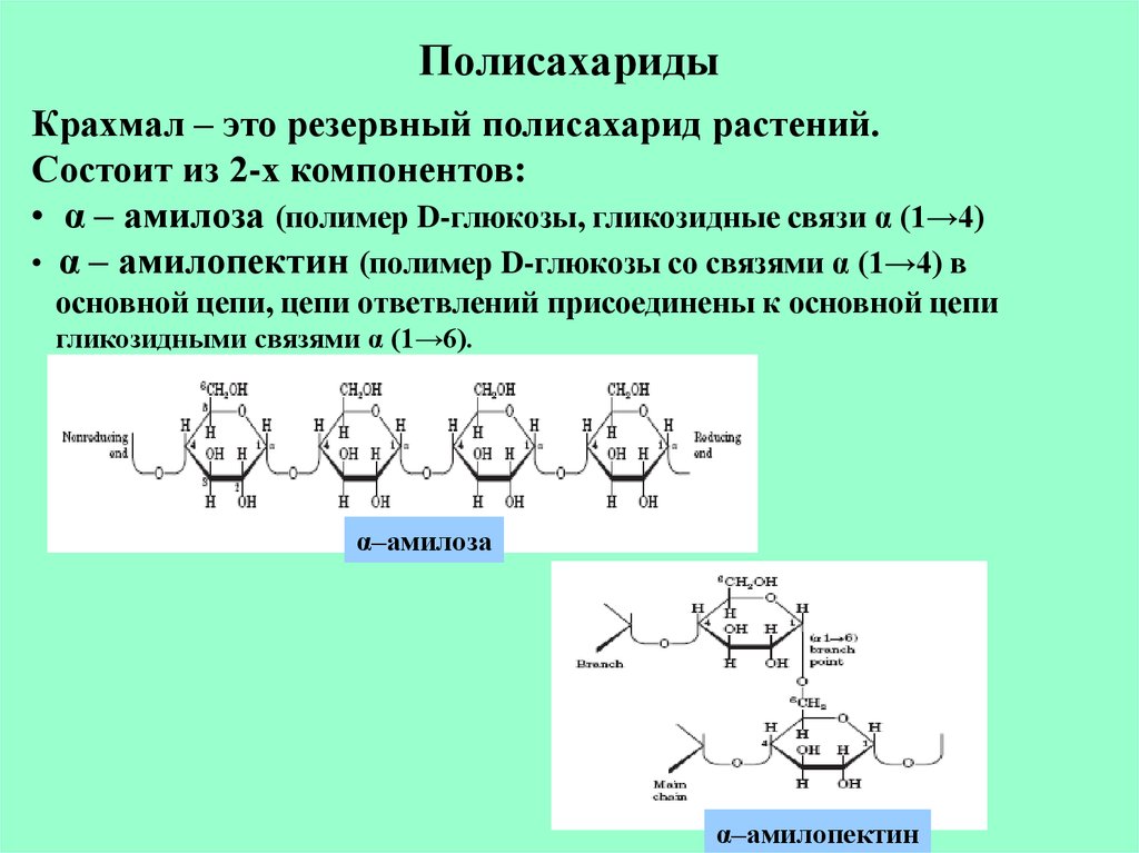 Полисахариды крахмал презентация