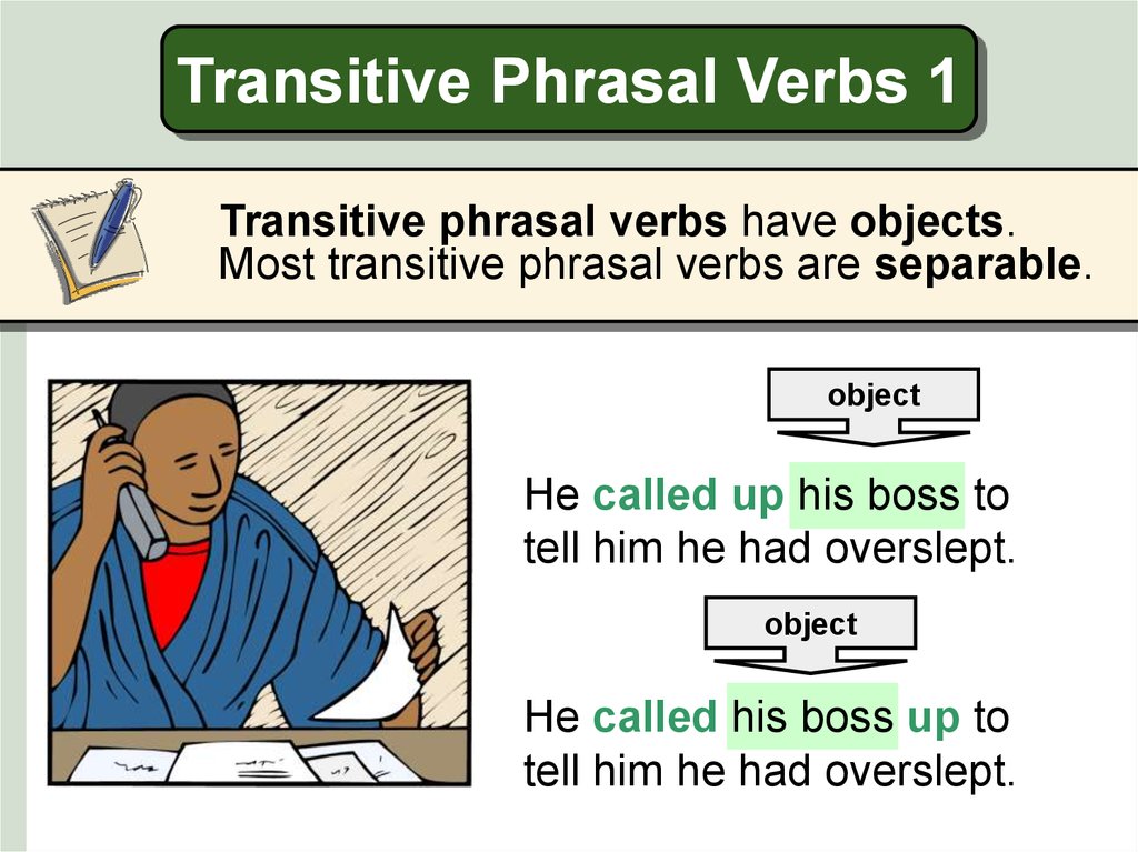 Grammar Exercise Transitive and Intransitive Verbs