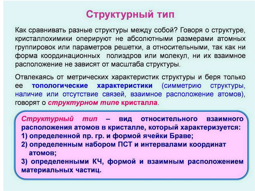 Структурный тип - презентация онлайн