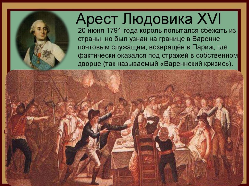 Вареннский кризис во франции. Арест Людовика 16 в Варенне. Людовик XVI 1791. Арест короля Людовика XVI. Вареннский кризис французская революция.