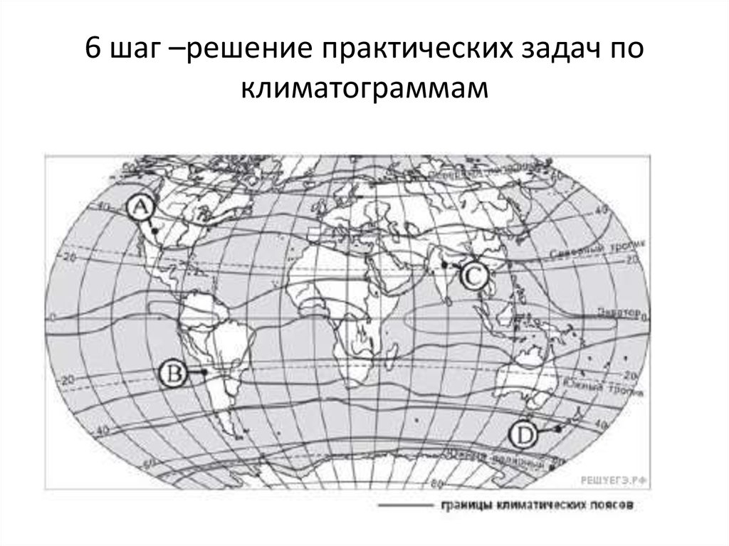 Климатические пояса контурная карта 7 класс