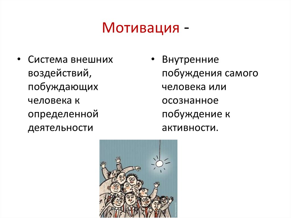 Определенную деятельность на которую побуждает