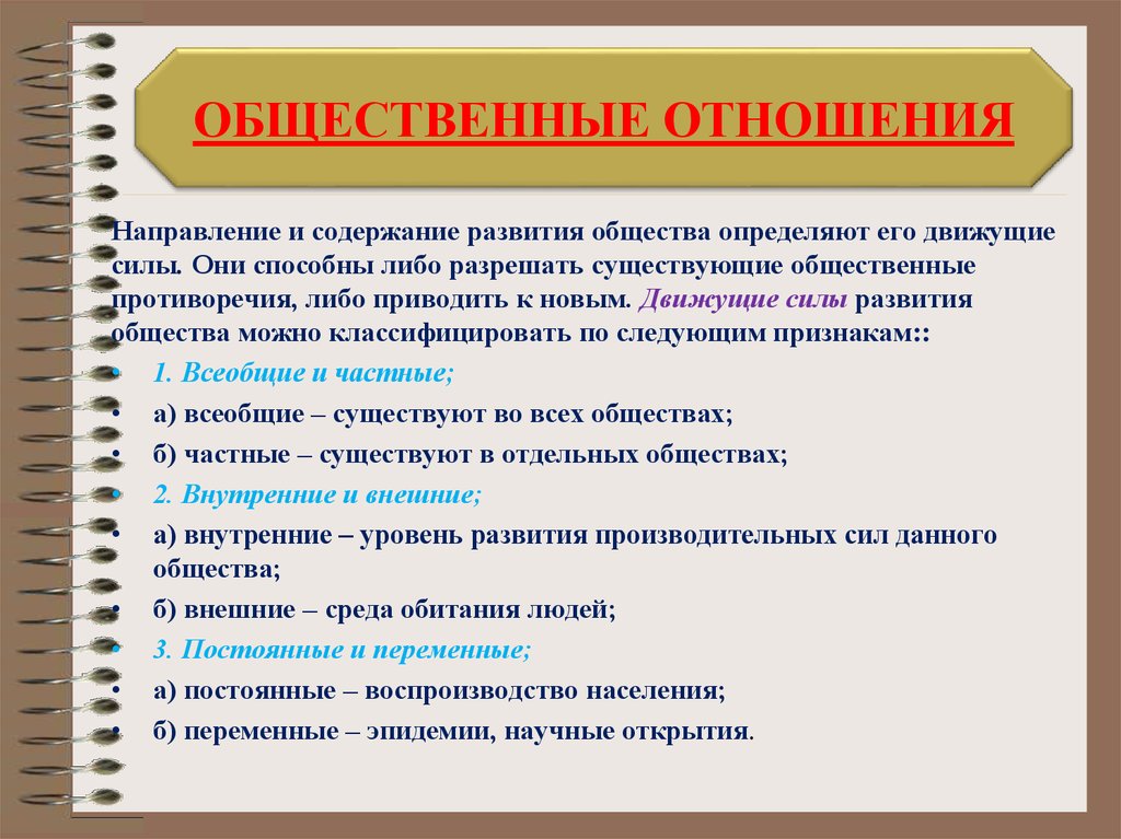 Социальные отношения план