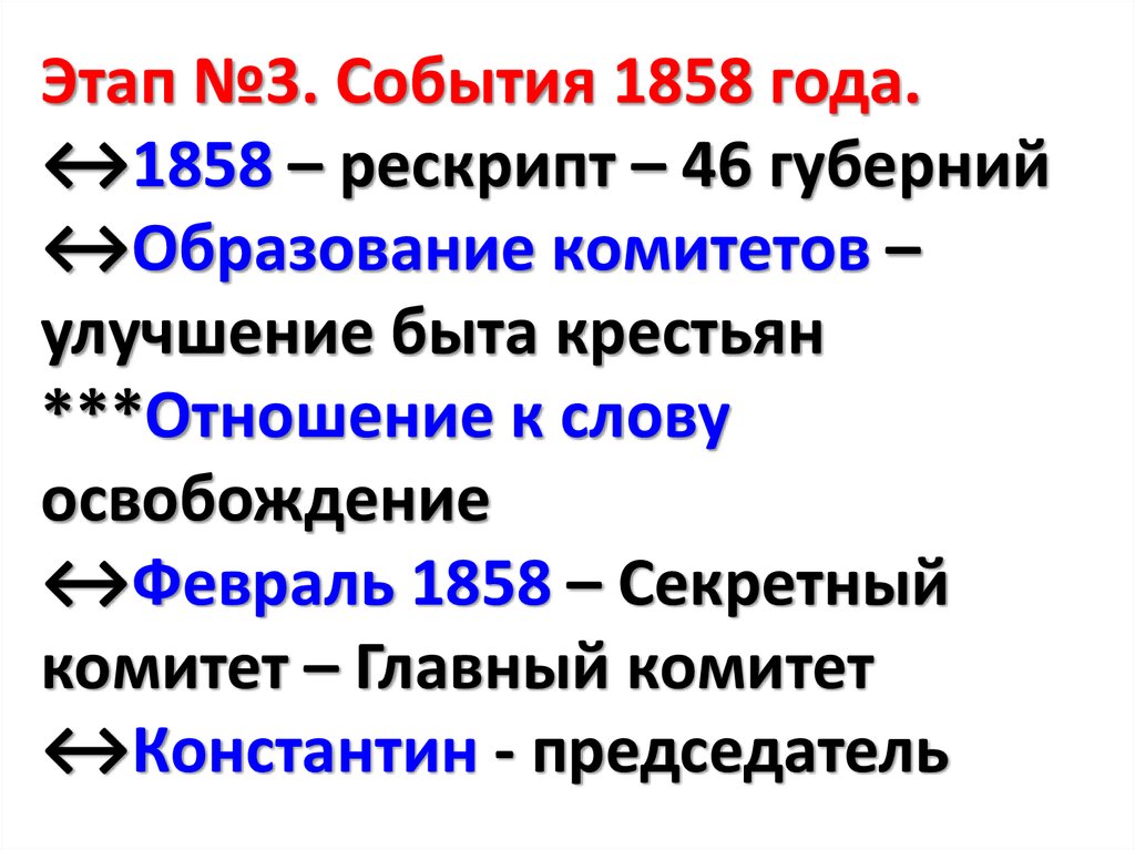 Реформа 1861 года этапы. Этапы крестьянской реформы 1861 года. 1858 Год в истории России события. 1858 Год событие. 1858 Год событие в истории.