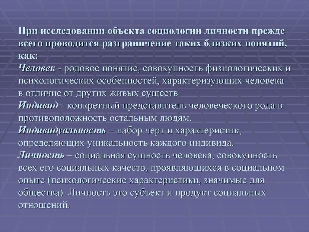 Социология личности презентация