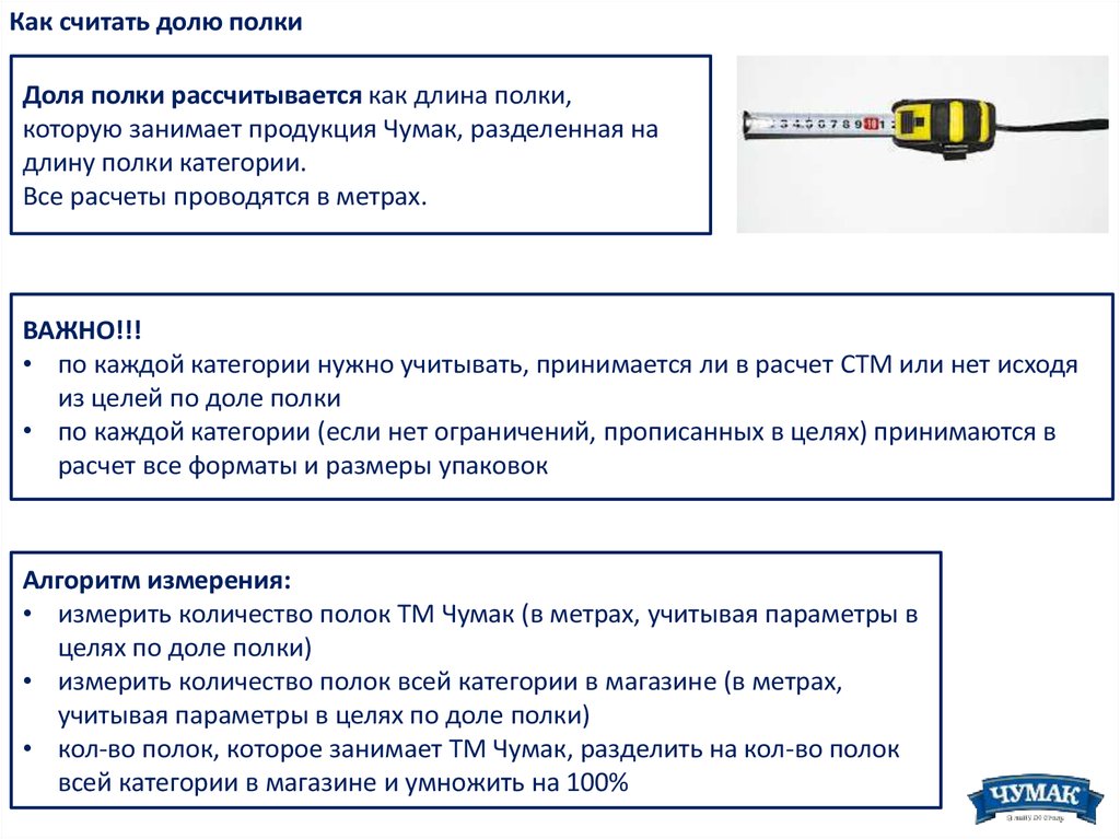 Доля полки в мерчендайзинге