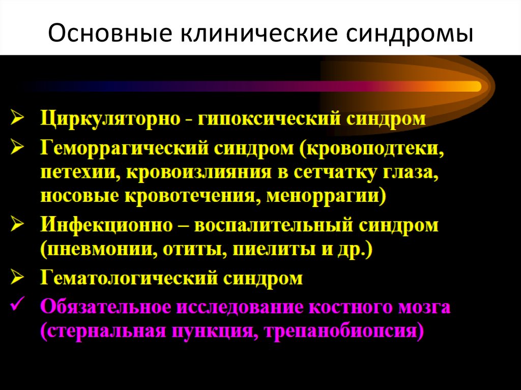 Апластическая анемия презентация