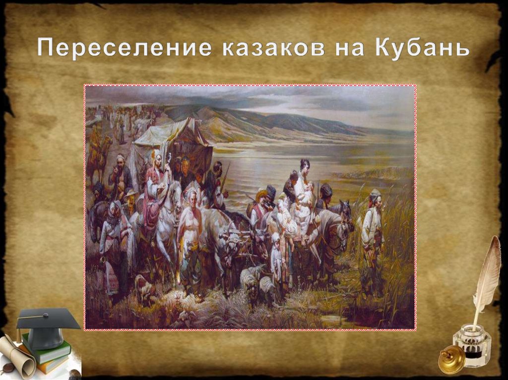 Освоение черноморскими казаками земель кубани казак без веры не казак презентация