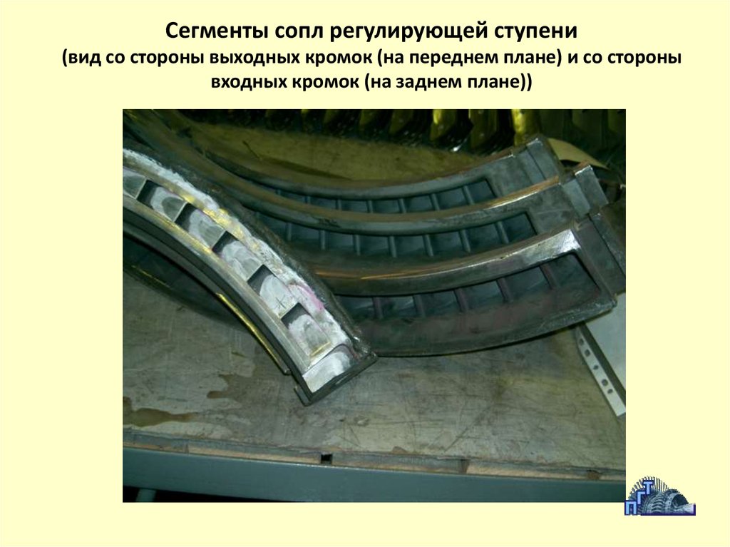 Сегментом 500. Сопловые коробки паровой турбины. Сопловой сегмент. Сопловой аппарат регулирующей ступени. Входной направляющий аппарат паровой турбины.