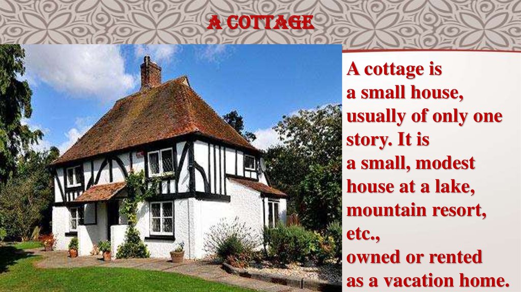 Английские дома презентация. British Houses презентация. Cottage House разница. Cottage detached House разница. Презентация дома Великобритании.