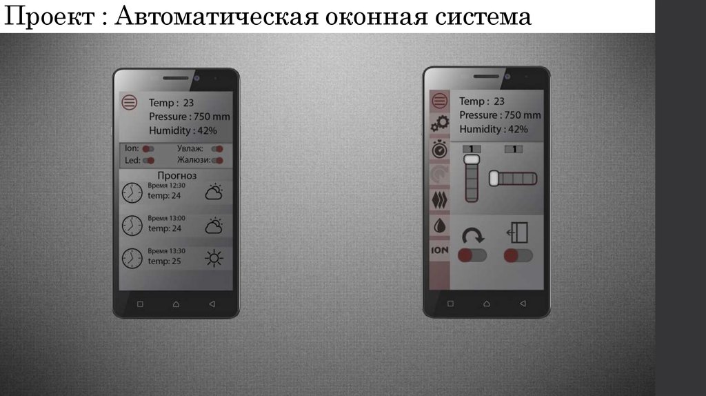 Проект : Автоматическая оконная система