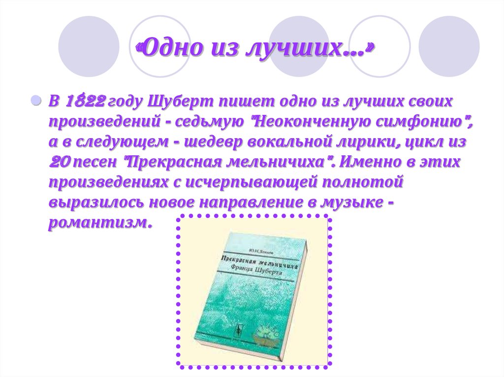 Шуберт прекрасная мельничиха презентация