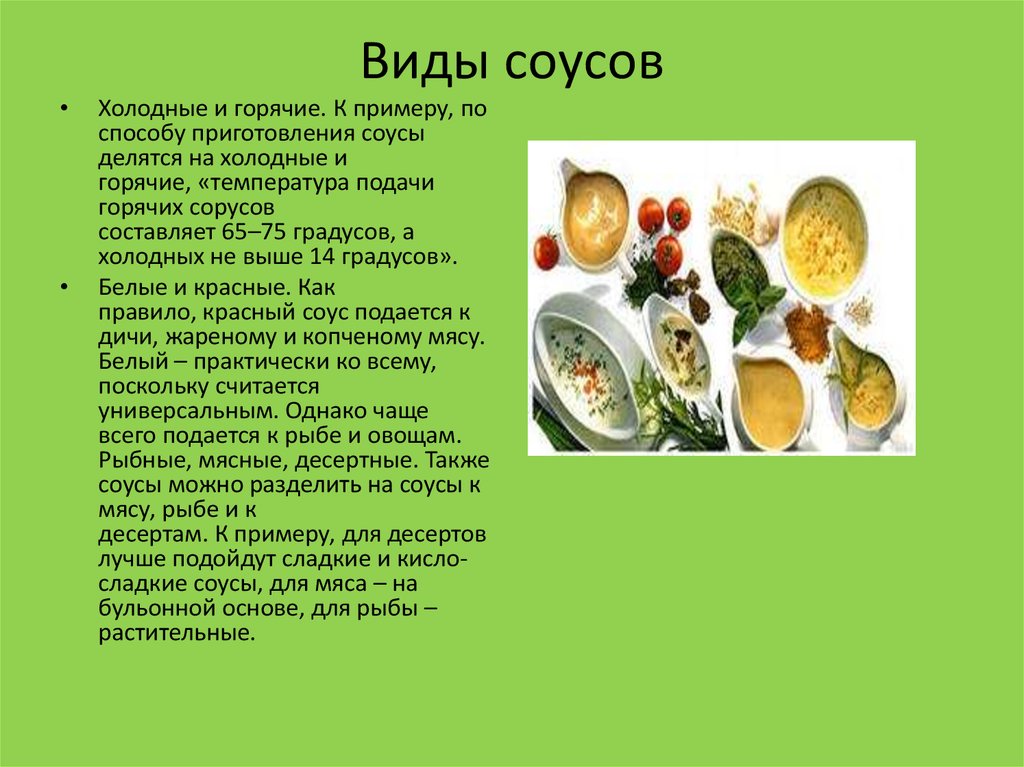 Презентация горячие соусы