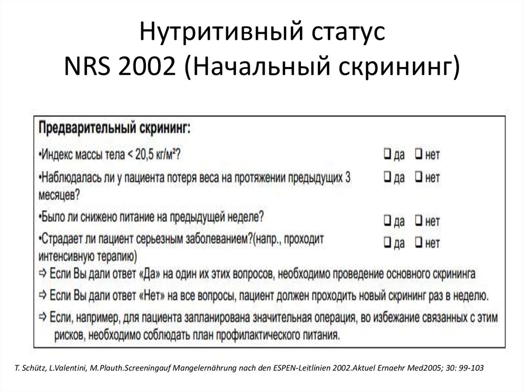 Оценка нутритивного статуса. Нутритивный скрининг NRS 2002. NRS 2002 шкала оценки нутритивного статуса. Оценка нутритивного статуса пациента. Шкала NRS 2002.