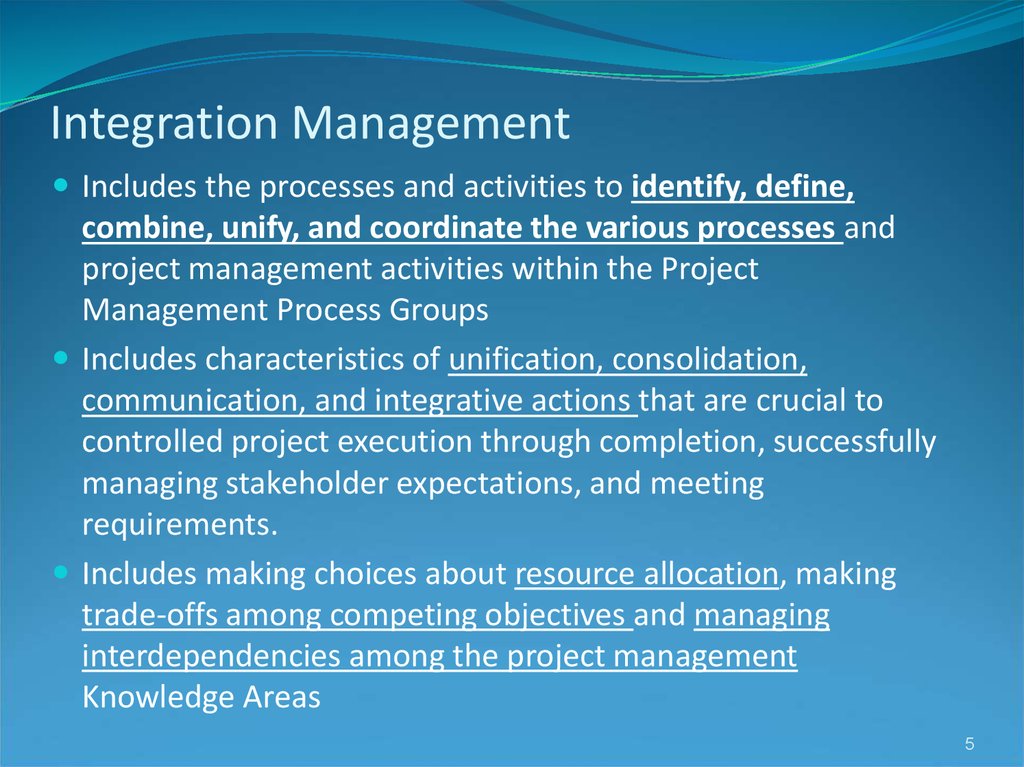 Integration Management
