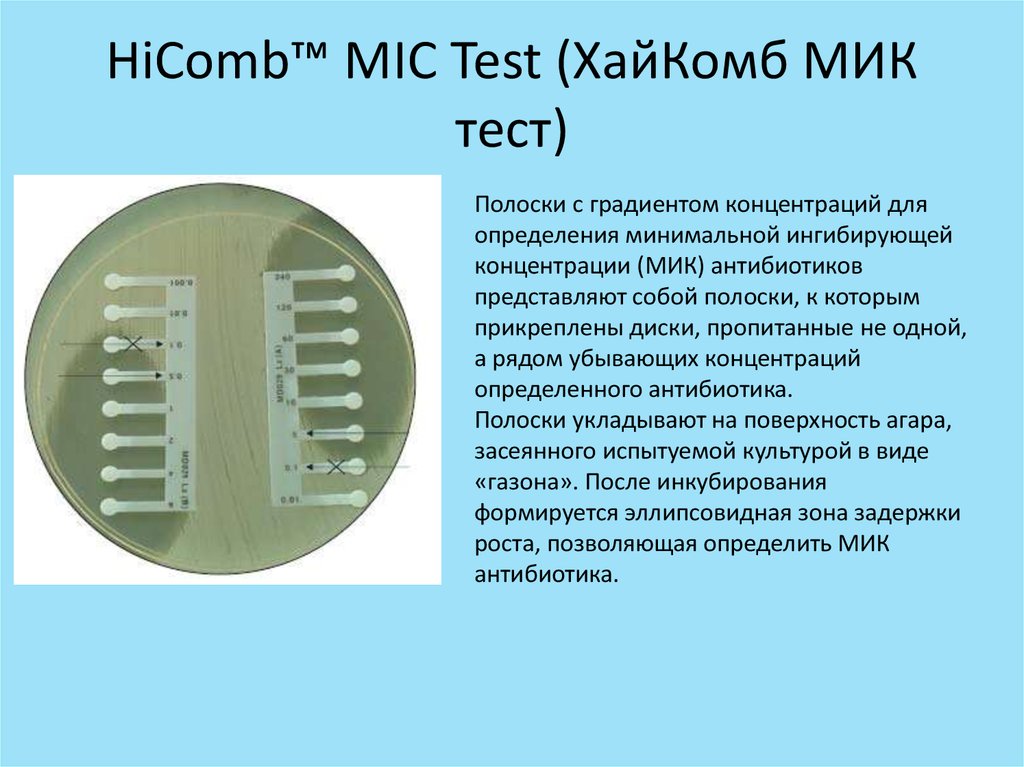 HiComb™ MIC Test (ХайКомб МИК тест)