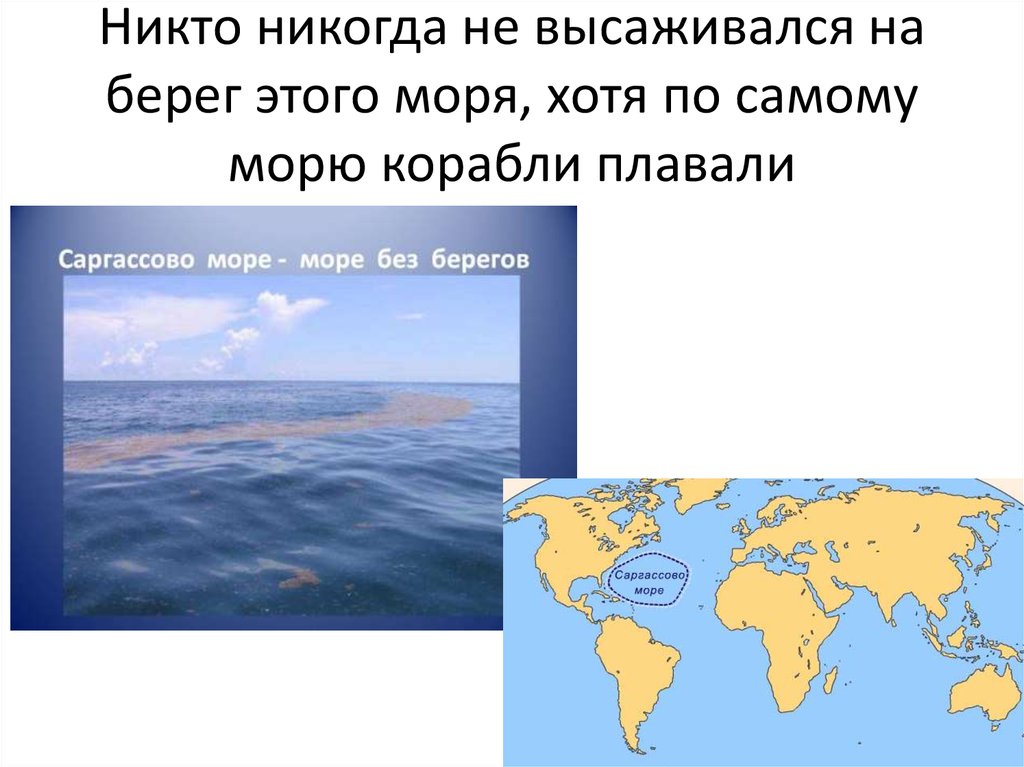 У какого моря нет ни 1 берега