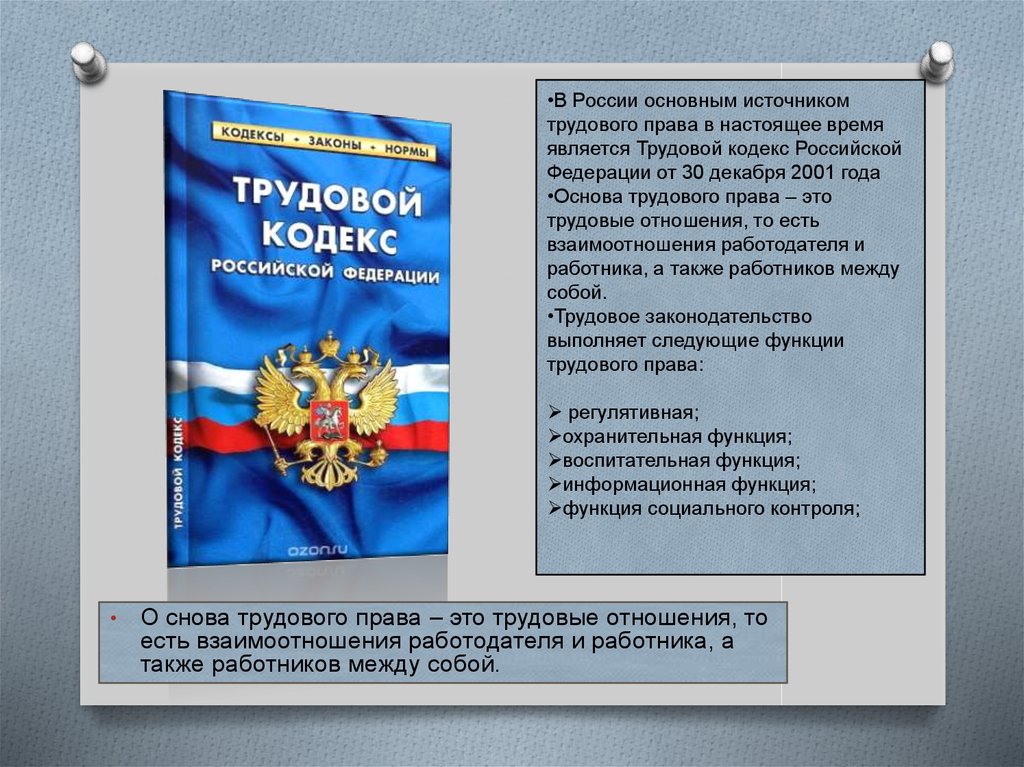 Правовое регулирование занятости и трудоустройства в российской федерации презентация