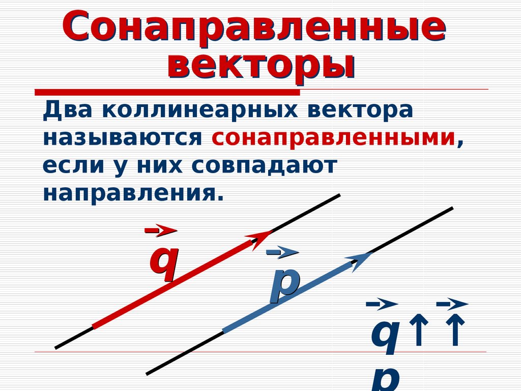 Какие векторы называются. Соноправленнце вектора. Сонаправленные веутора. Сонапрааленные вектора. Сонаправленные векторы.