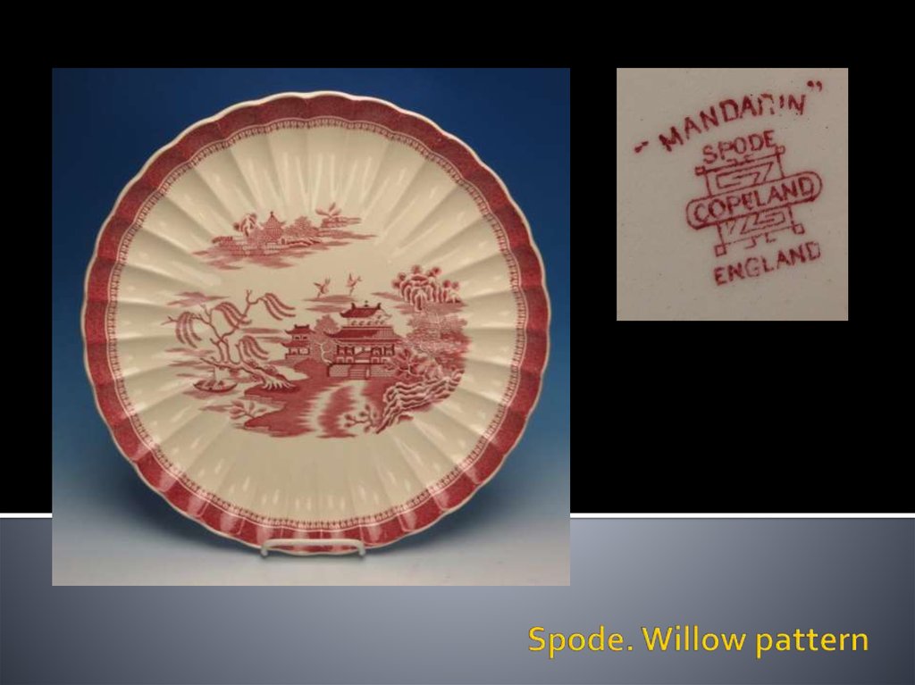 Spode. Willow pattern