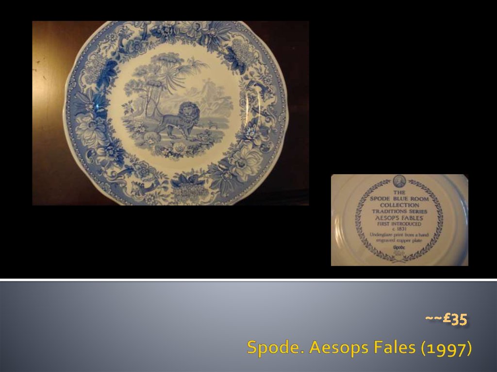 Spode. Aesops Fales (1997)